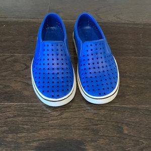 Native blue slip ons